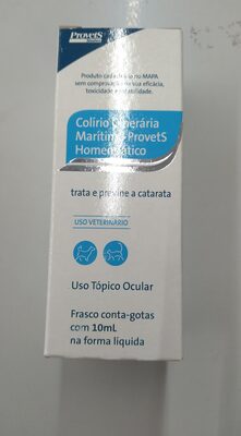 Colirio cinerária - Produto - pt