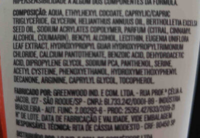 Creme para maos Vegan by needs - Ingredients - en