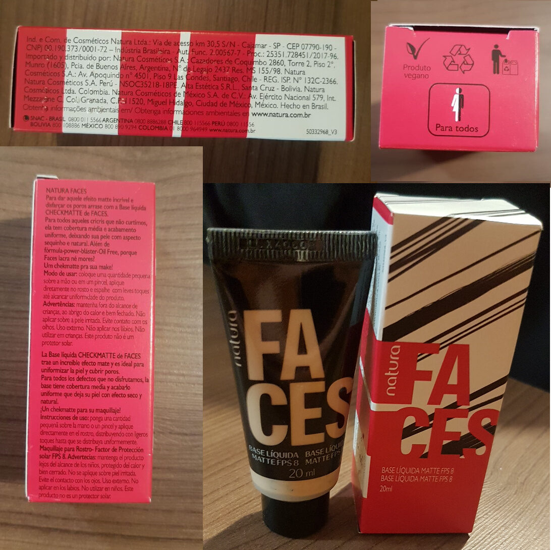 Faces base líquida matte - Recycling instructions and/or packaging information - en