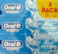 Complete dentifrice + bain de bouche (3 Pack) - Produit - fr