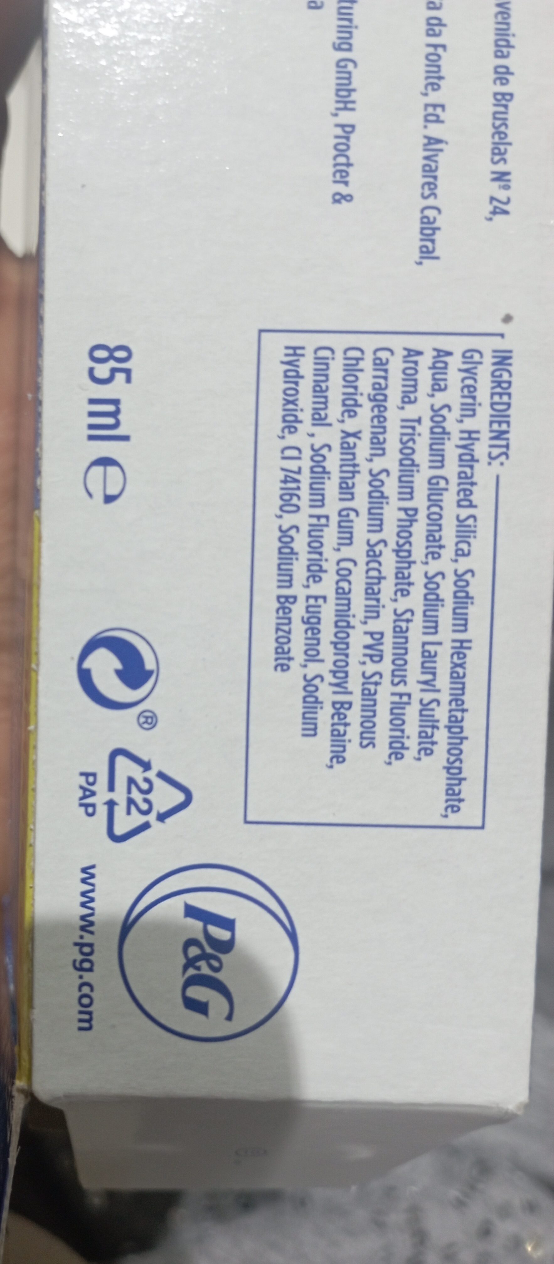 oral b - Recycling instructions and/or packaging information - en