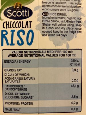 Chiccolat Riso - Produkt - it