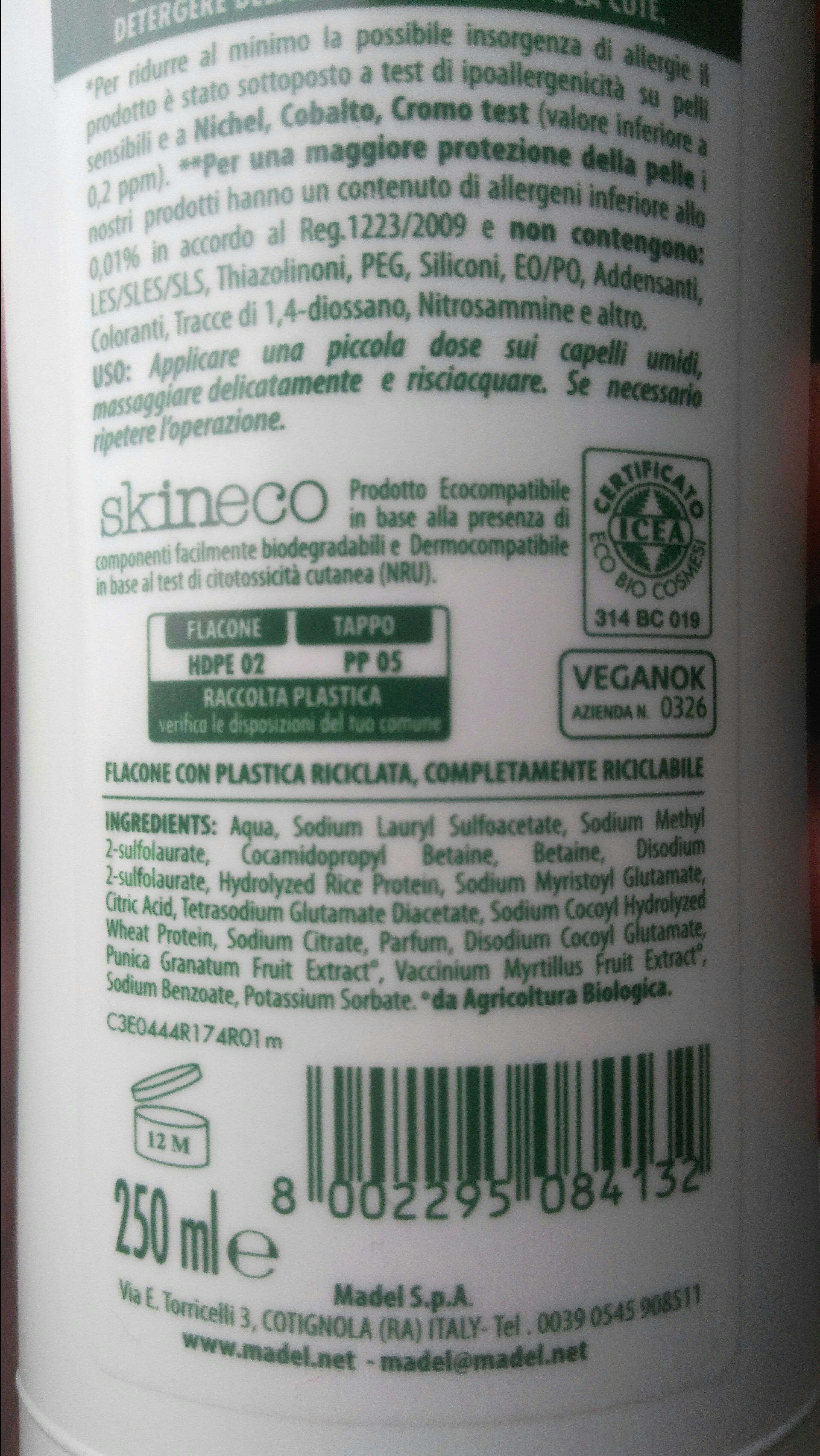 winni's naturel shampoo uso frequente melograno e mirtillo nero - Product - en