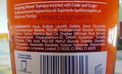 Doccia shampoo energizzante con cedro & zenzero - Product - en