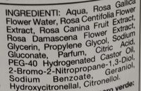 Acqua Distillata alle Rose Tonico Rinfrescante - Ingredients - it