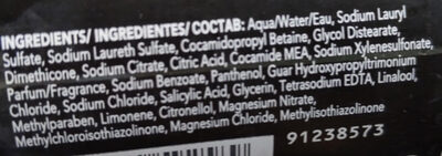 Shampoing hydratant Hydre - Ingredients
