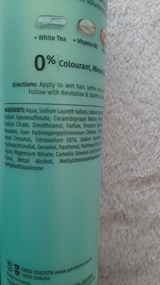 pantene hair biology menapause - Ingredients
