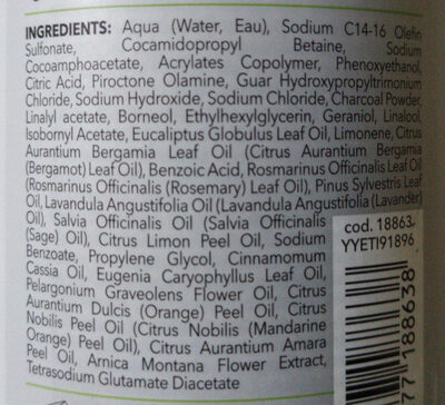 CARBON shampoo - Ingredients - en
