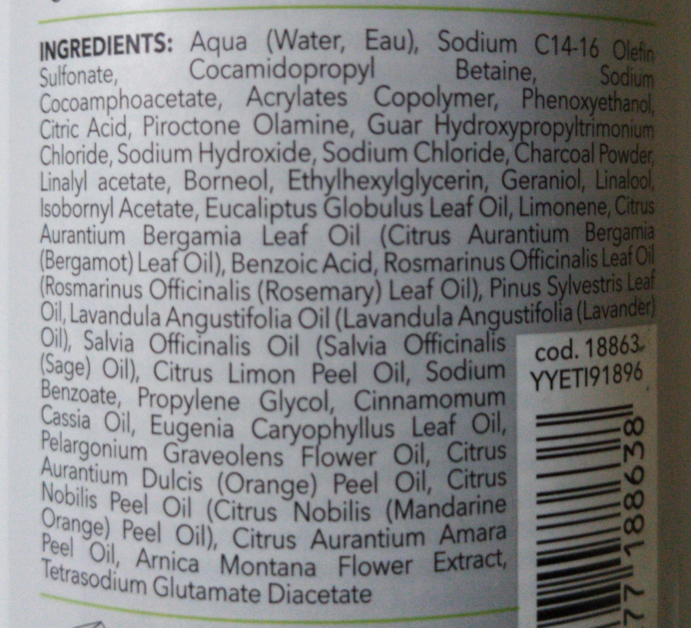CARBON shampoo - Ingredients - en