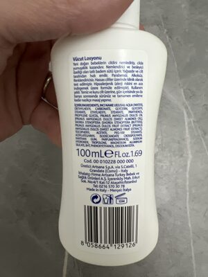 Body Lotion - Ingredients