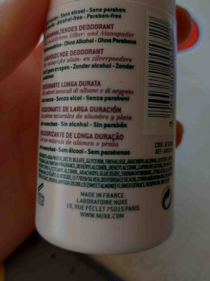 Desodorant - Ingredients