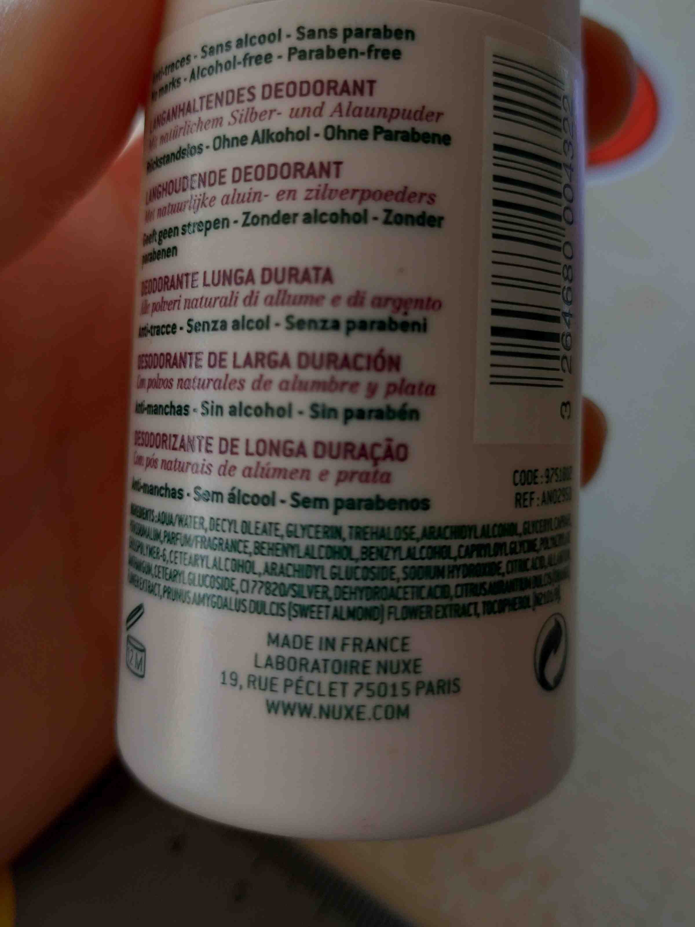 Desodorant - Inhaltsstoffe - en