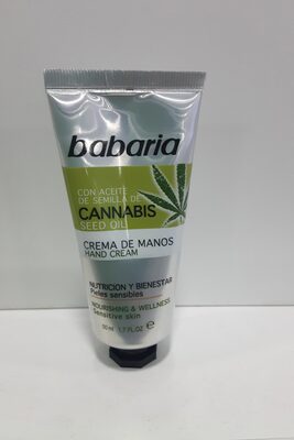 Crema Manos Cannabis Babaria - Produto - es