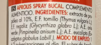 Spray bucal - Ingrédients - es