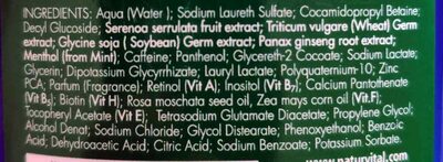 Champú anticaída Refrescante - Ingredientes - es