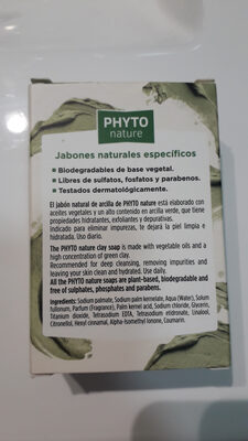 phyto nature jabón natural arcilla - Продукт - es