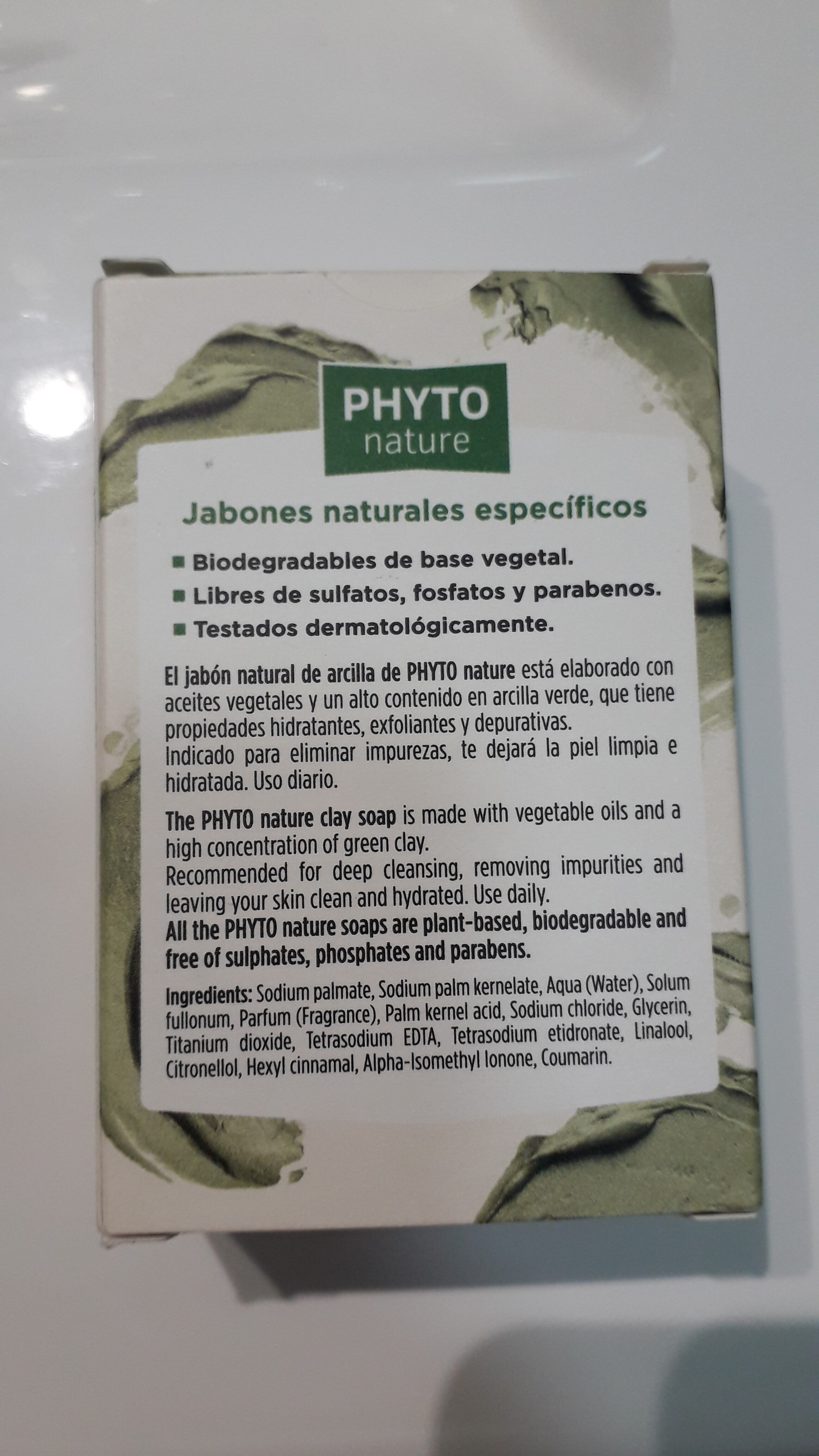 phyto nature jabón natural arcilla - Producto - es