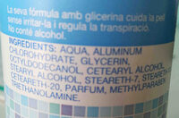 Desodorante - Ingredients - en