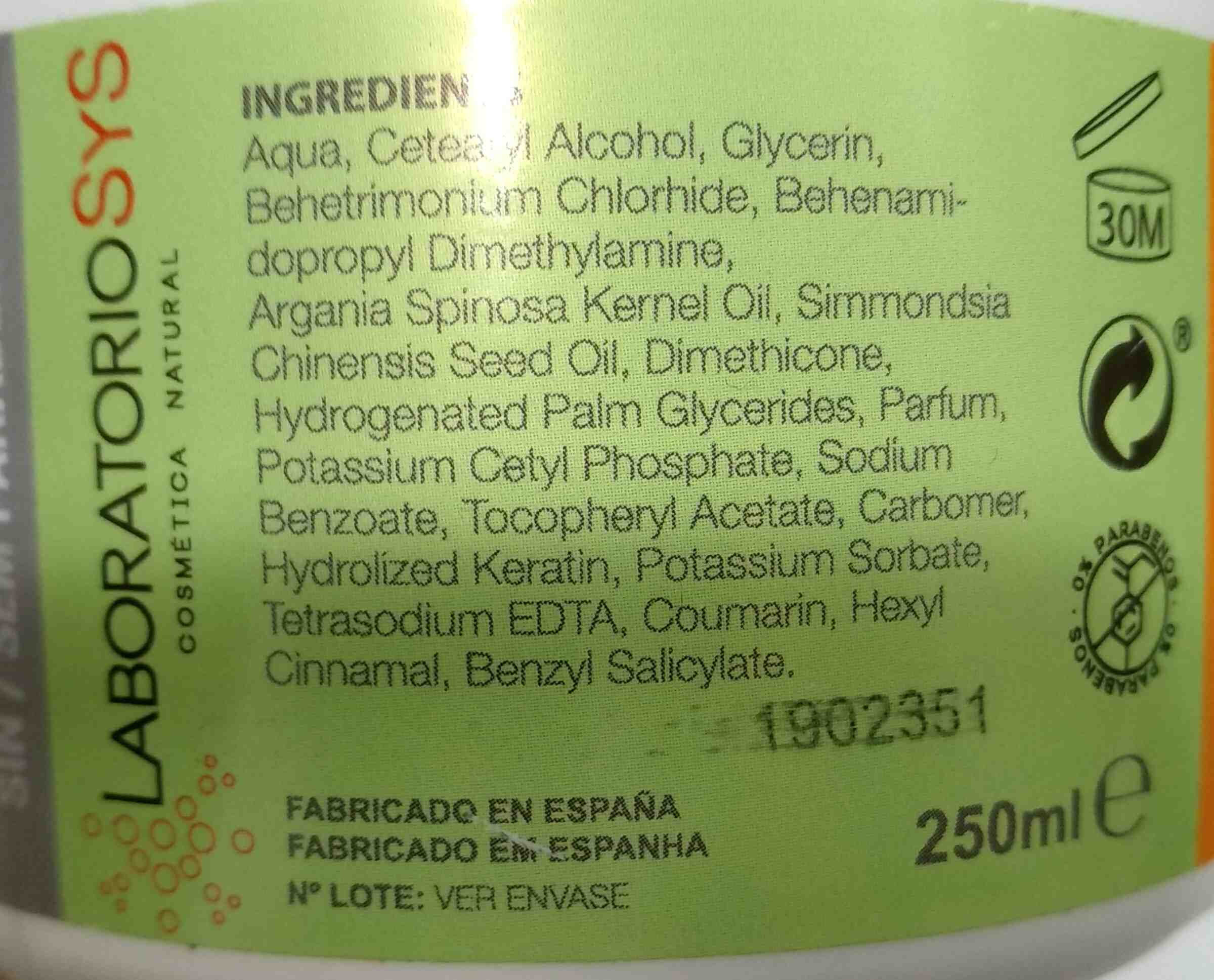 mascarilla capilar - Ingredients - en