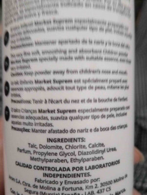 Talco infantil - Ingredients - en