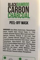 Dietesthetic Beauty Purify Black Carbon Peel-off - Ingredients - fr