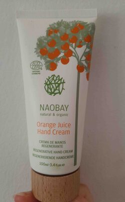 Crema de manos regenerante orange juice. Naobay - 1