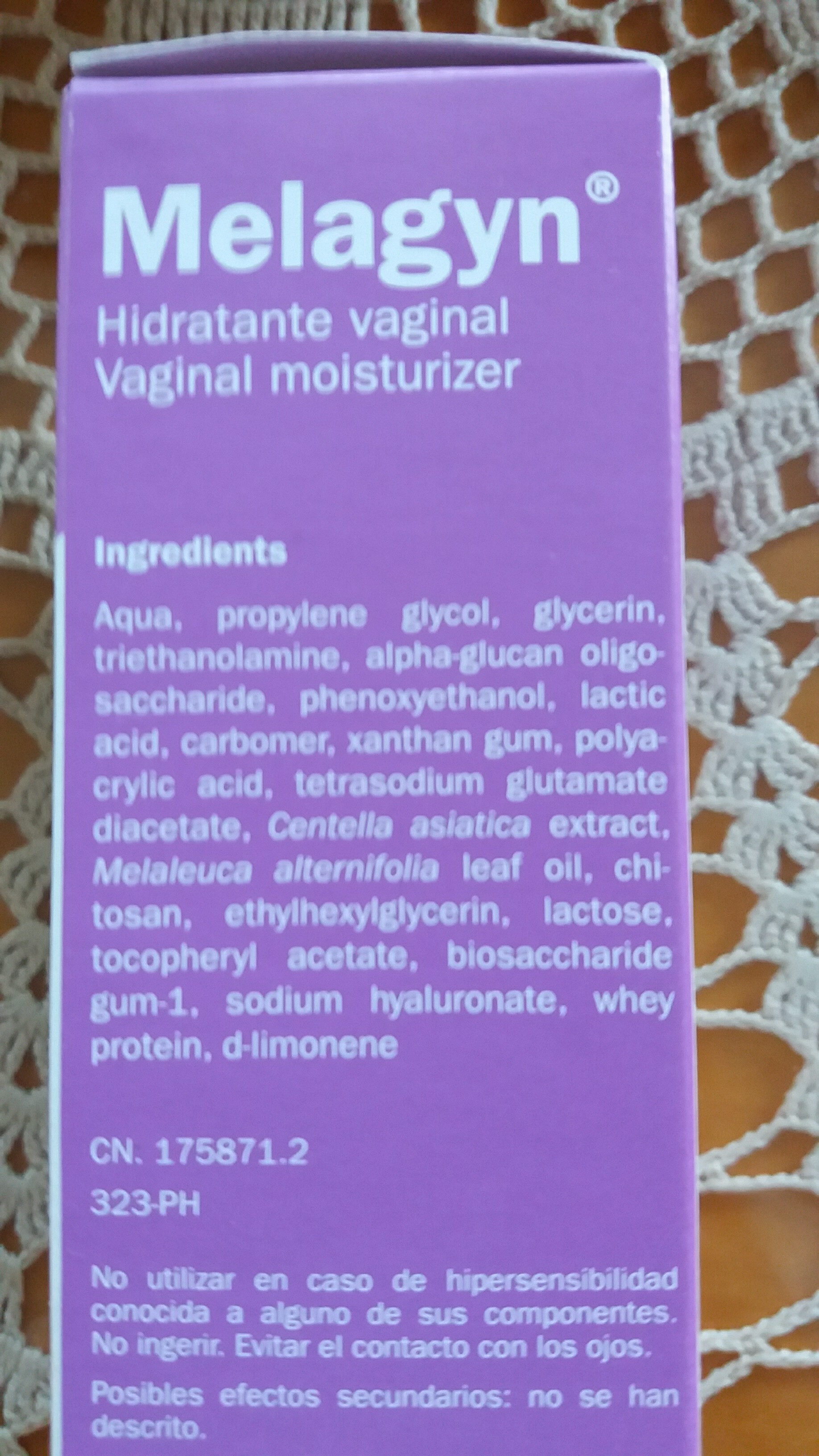 Melagyn hidratante vaginal - Product - es