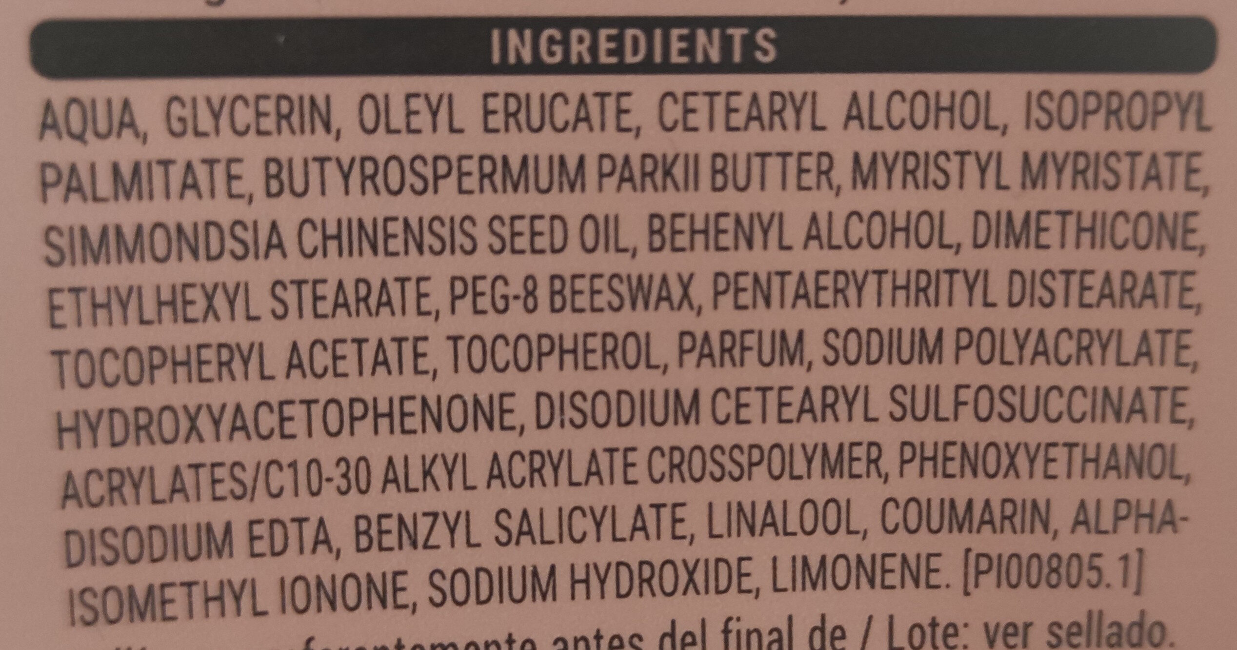  - Ingredients - ca