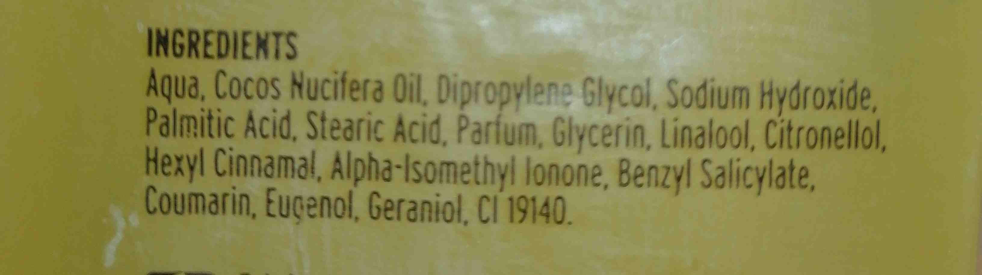 Belle glicerina jabon - Ingredientes - en