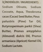 Pine Tar Herbal Soap - Ingredients - fr