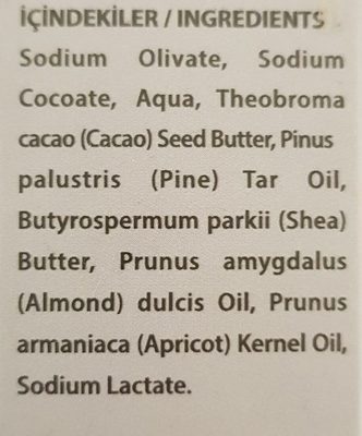 Pine Tar Herbal Soap - Inhaltsstoffe - fr
