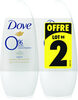 Dove Déodorant Femme Bille 0% Original Lot de 2x50ml - Produit