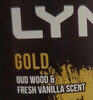 Gold oud wood & fresh vanilla scent - Product