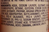 Dove Surgras Gel Douche Mousse Infusée à l'Huile d'Argan 24H de Douceur - Ingredients - fr