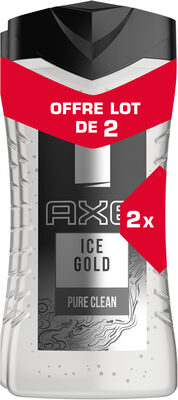 AXE Ice Gold Gel Douche Homme Air de la Montagne et Senteur Bois Frais 3 en 1 Lot - Product - fr
