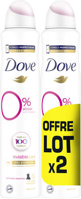DOVE Déodorant Femme Spray Invisible Care 2x200ml - Produit - fr