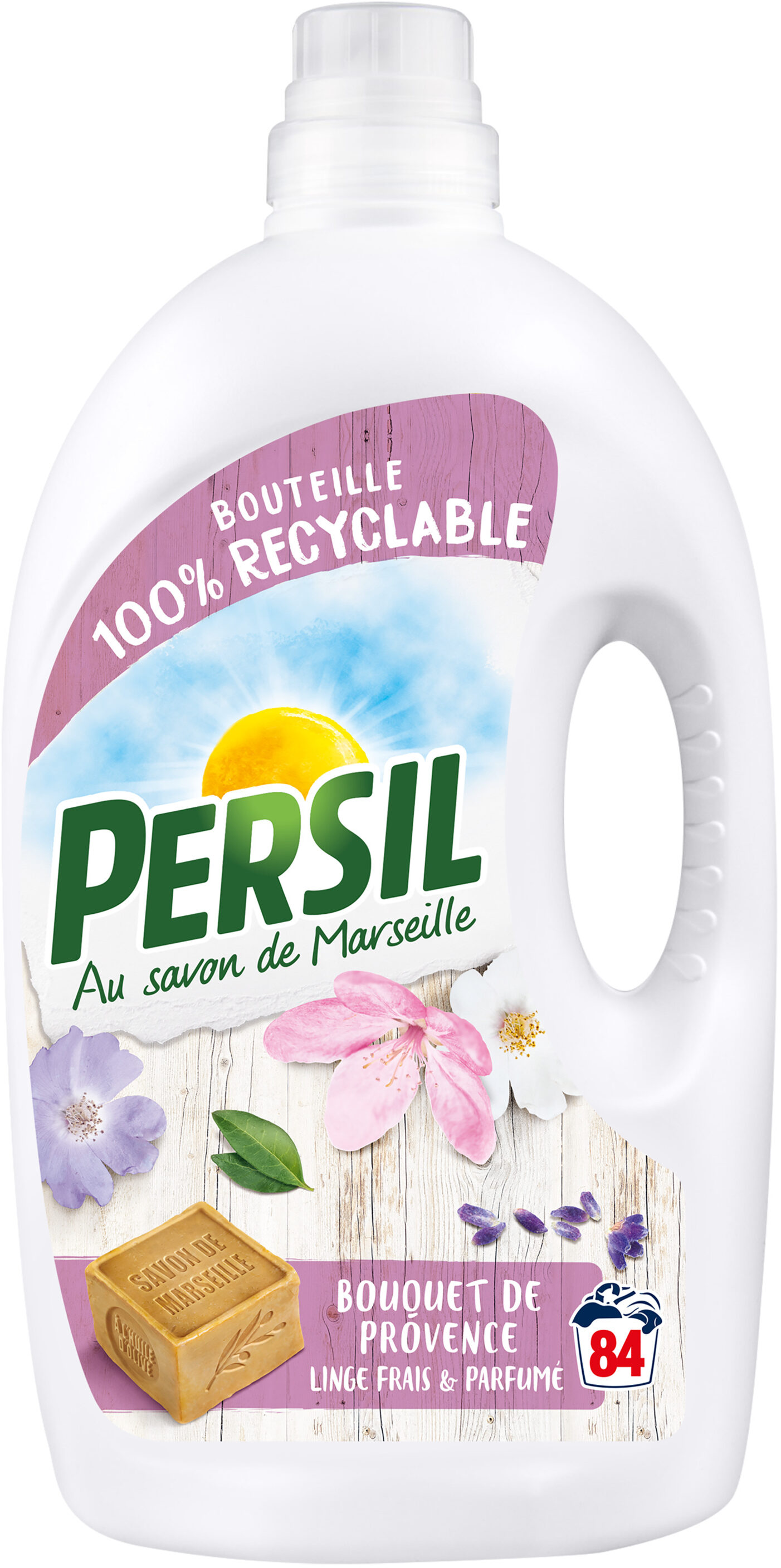 Persil Au Savon de Marseille Lessive Liquide Bouquet de Provence Bouteille 4,2L 84 Lavages - Produit - fr