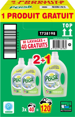 Persil Lessive Liquide Amande Douce 2l 40 Lavages Lot de 3 - Tuote - fr