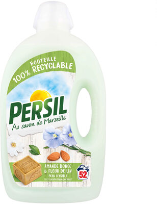 Persil Lessive Liquide Peau Sensible Amande Douce 2,6l 52 Lavages - Produit