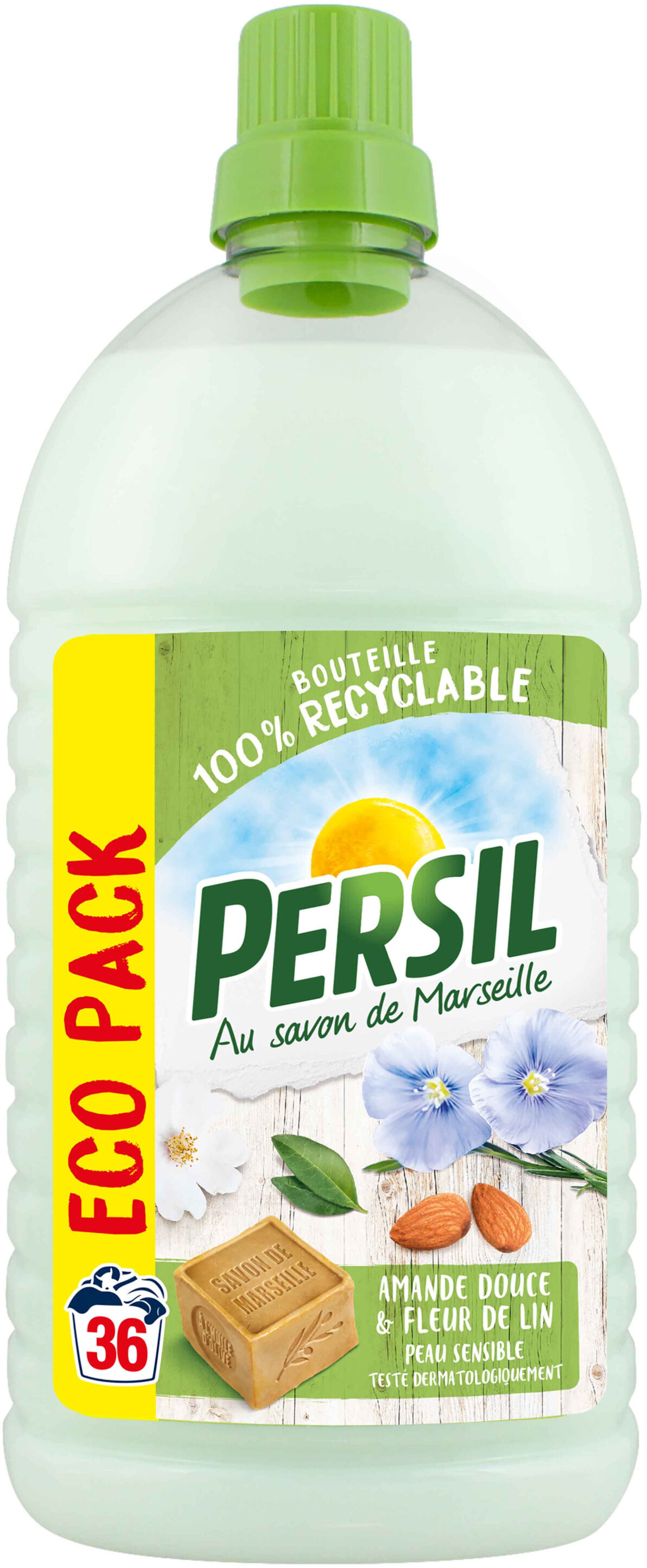 PERSIL Lessive Liquide Peau Sensible Amande Douce Eco Pack 1,8l 36 Lavages - Product - fr