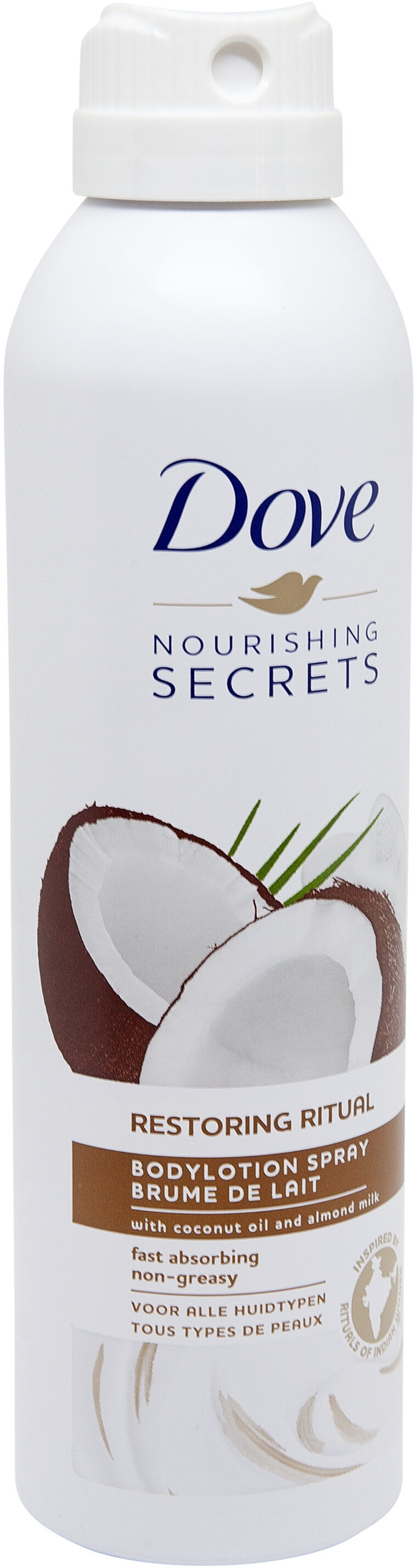 Dove Nourishing Secrets Spray Lait Corps Restoring Coco - Product - fr