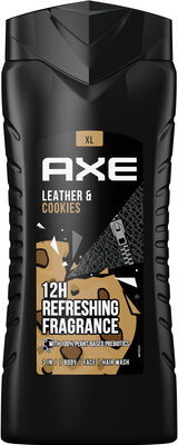 Axe Gel Douche Homme Collision Cuir & Cookies 12h Parfum Frais 400ml - Product