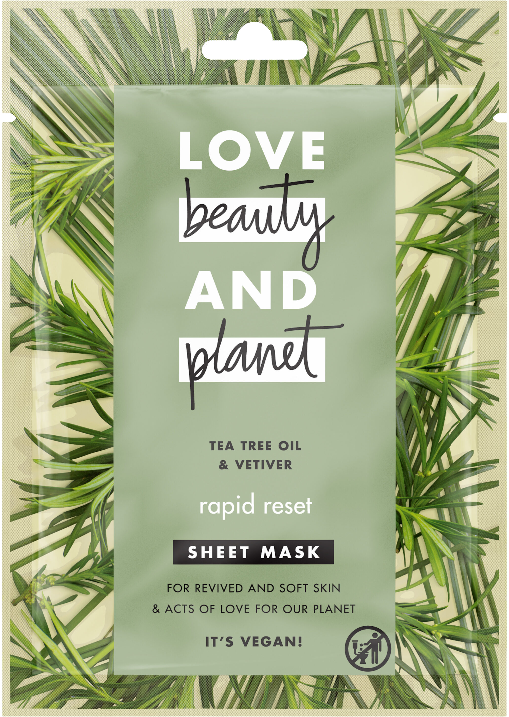 Love Beauty And Planet Masque Rapid Reset 1 Pièce - Produit - fr