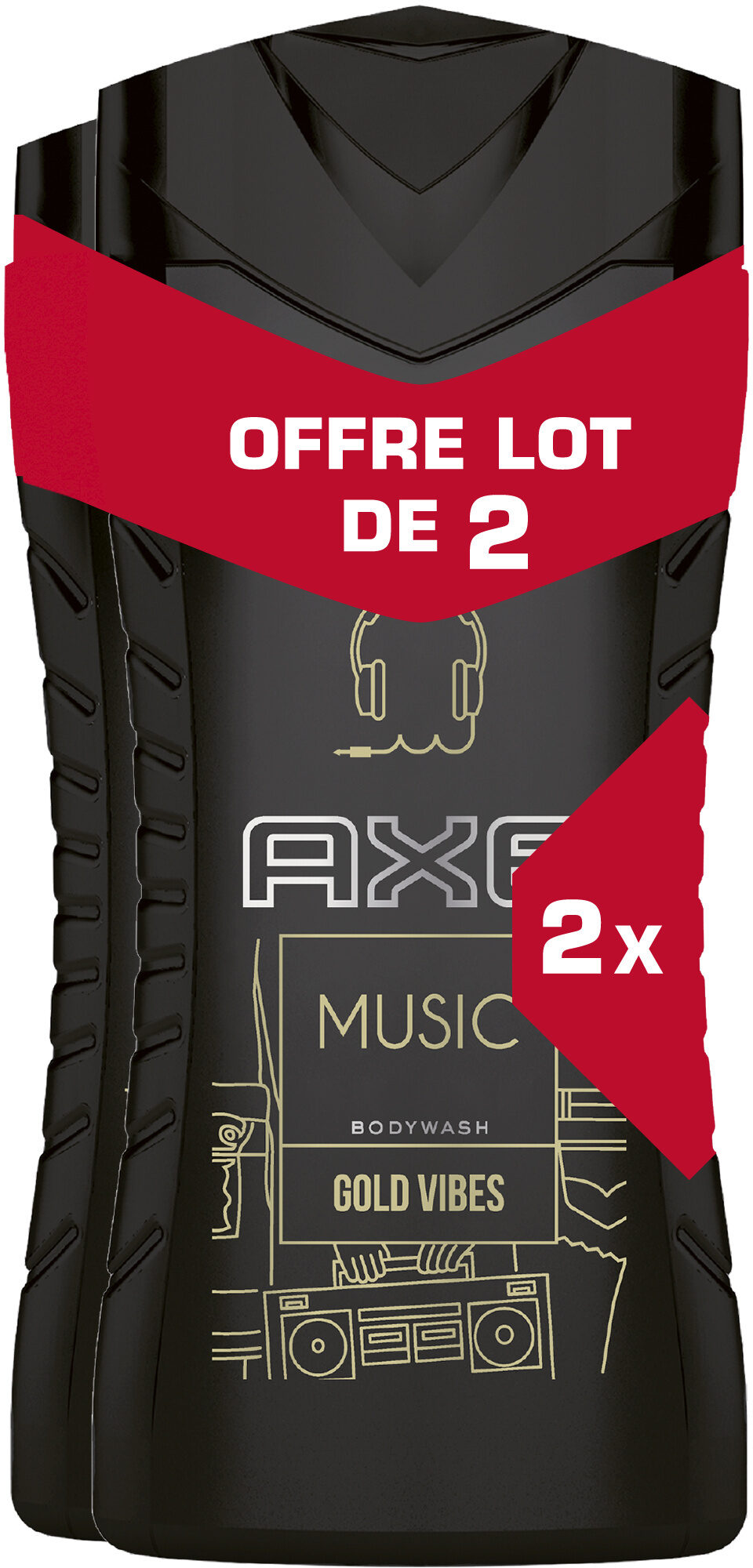 AXE Gel Douche Homme Music 250ml Lot de 2 - Tuote - fr
