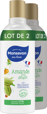 Monsavon Au Lait Gel Douche Amande Très Douce 300ml Lot de 2 - Produit - fr