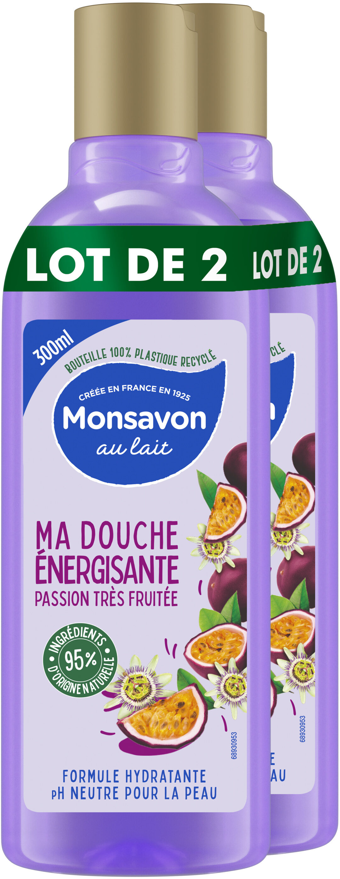 Monsavon Gel Douche Passion Bien Fruitée 300ml Lot de 2 - Product - fr