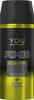 Axe Déodorant Antibactérien YOU Clean Fresh Spray 150ml - Produto
