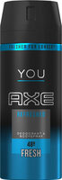 AXE Déodorant Antibactérien YOU Refreshed Spray - Product - fr