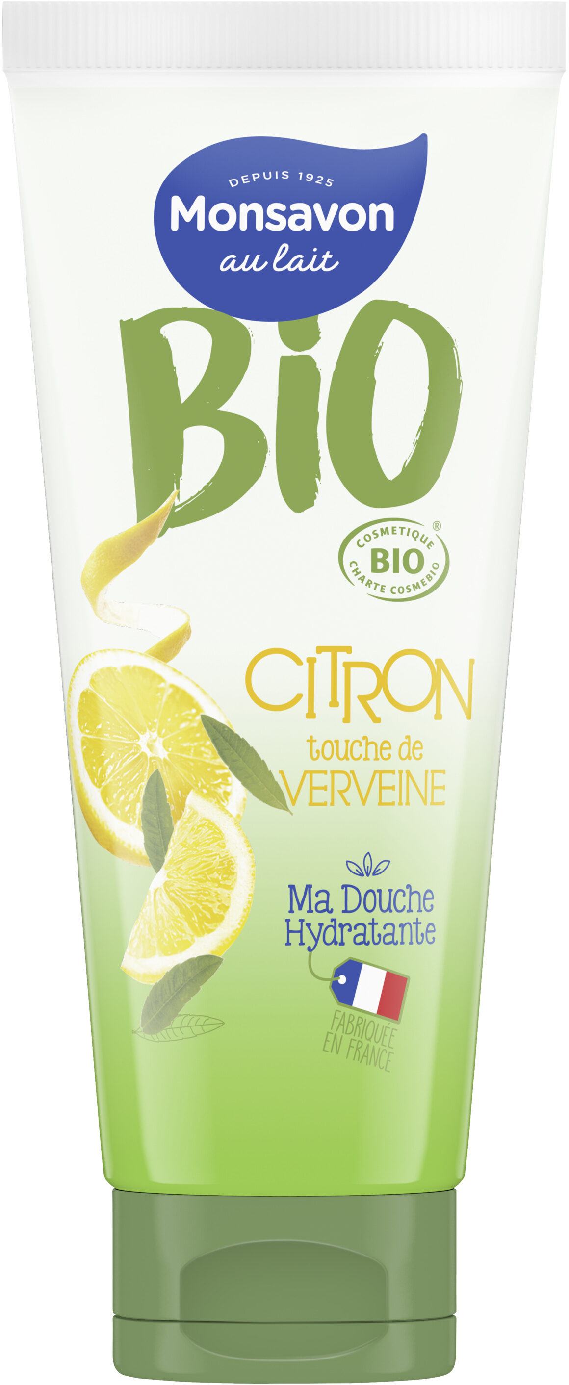 Monsavon Gel Douche Hydratant Certifié Bio Citron Touche de Verveine 200ml - Tuote - fr