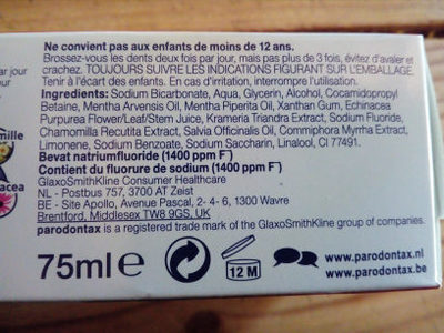redactioneel Muildier extase Dentifrice - Parodontax - 75 ml